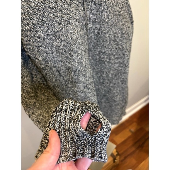 Lululemon Post Practice Cardi Ghost Black Cardigan Sweater Jacket Cotton Sz 4 - Picture 7 of 8